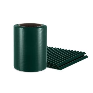 Tvoros juostos rinkinys 35 x 0,19 m (450 g/m²) + 28 klipsai RAL6005 (Žalia)