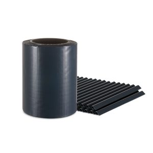 Tvoros juostos rinkinys 35 x 0,19 m (450 g/m²) + 28 klipsai RAL7016 (Pilka)