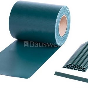Tvoros juostos rinkinys 35 x 0,19 m (450 g/m²) + 28 klipsai RAL6005 (Žalia)
