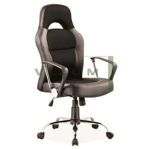 Biuro kėdė Q-033, 50 X 63 X 116-126 cm, juodos sp.