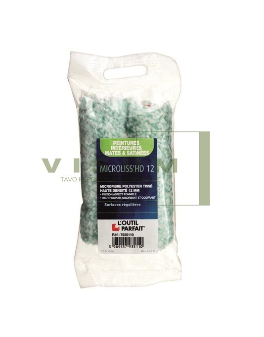 Volelis dažymui mikropluoštas 12mm ilgis 110mm Premium (2vnt) 1 Volelis dažymui mikropluoštas 12mm ilgis 110mm Premium (2vnt)