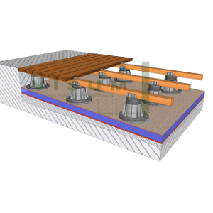 Reguliuojamas pjedestalas terasai 110 – 180 mm