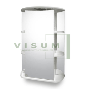 Vonios spintelė Riva SV55-1, balta, 24 cm x 55 cm x 80 cm