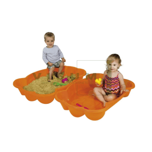 Smėlio dėžė Paradiso T00753, 96 x 68 cm, su dangčiu, oranžinė