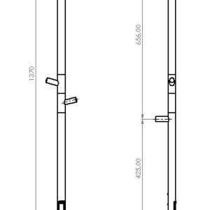 Elektrinis rankšluosčių džiovintuvas Domoletti L.15X140.CHR.PREMIUM, chromo