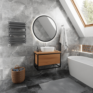 Elektrinis rankšluosčių džiovintuvas Terma Warp T Bold metalinė pilka, 50 cm x 65.5 cm, 400 W