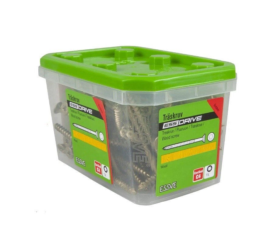 Medsraigčiai ESSDRIVE 4,5x60 mm 100vnt, ESSVE 1 Medsraigčiai ESSDRIVE 4,5x60 mm 100vnt, ESSVE