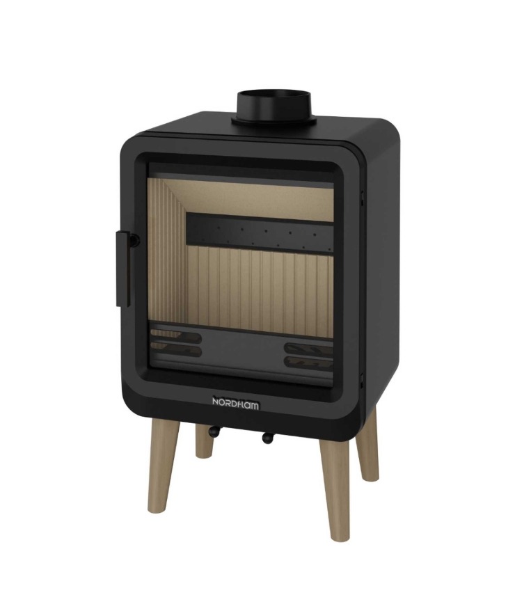 Ketaus krosnelė Nordflam FLAM, 5 kW 1 Ketaus krosnelė Nordflam FLAM, 5 kW